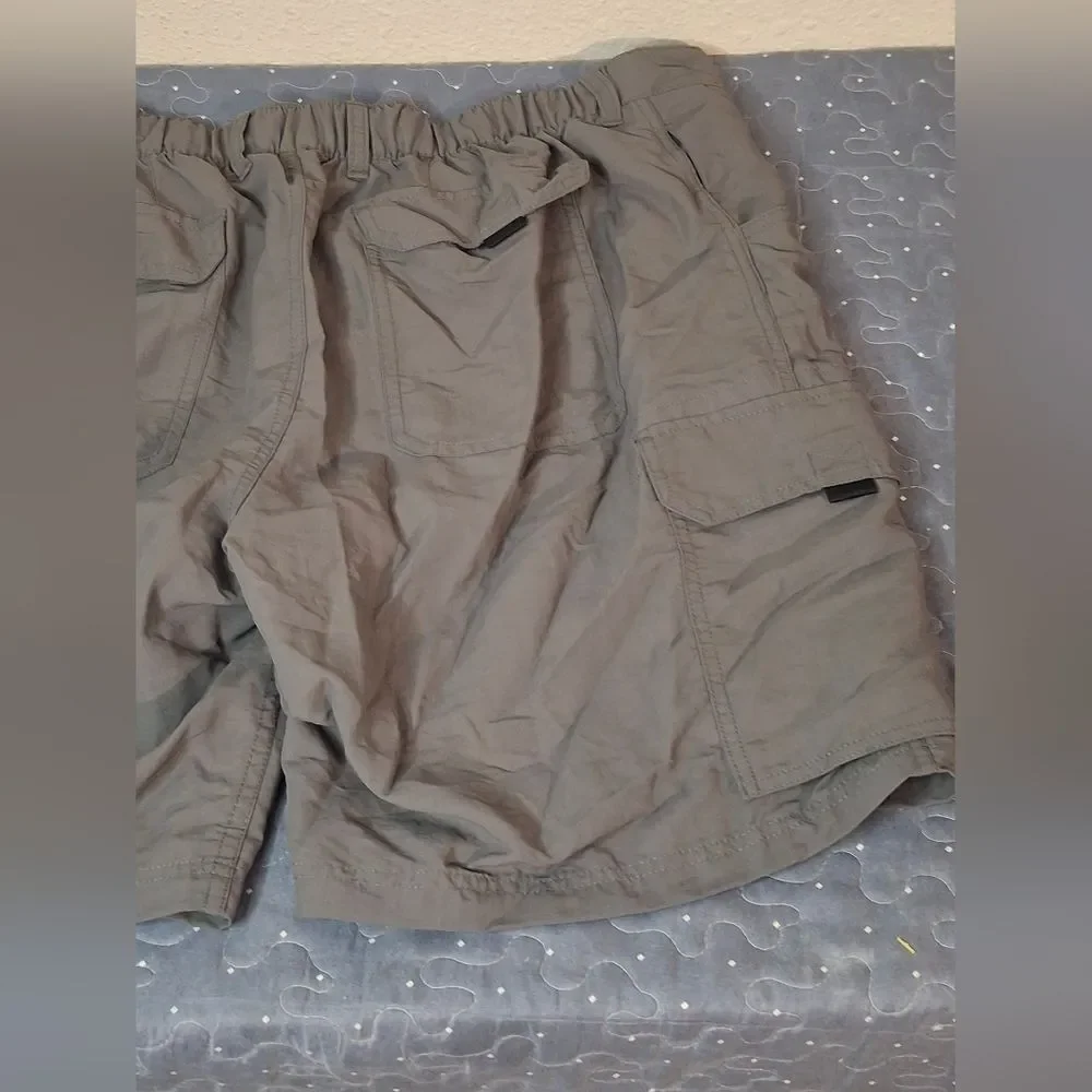 Lands' End Gray Elastic Waist Shorts size XL